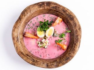 Окрошка з креветкою (300g)