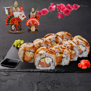 Uramakis Aburi Salmón, 4 Piezas