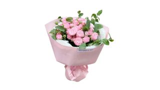 7 სპრეი ვარდის ვარდისფერი/მწვანე თაიგული