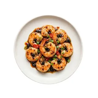 36-Langostino Con Judía Negra