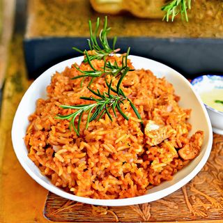 Plain Pilau + free banana + free mineral water