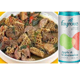 Assorted Peppersoup + Fayrouz or Malt