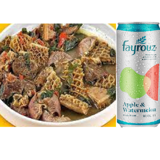 Assorted Peppersoup + Fayrouz or Malt