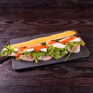 Bocadillo jamón cocido Beher.