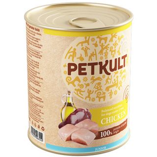 Hrana pentru Caini PetKult Junior, Pui, 800 g