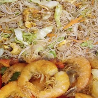 M10 Massa Fina com Camarão Frito Pequeno ao alho