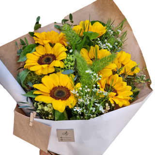 Bouquet di 7 girasoli