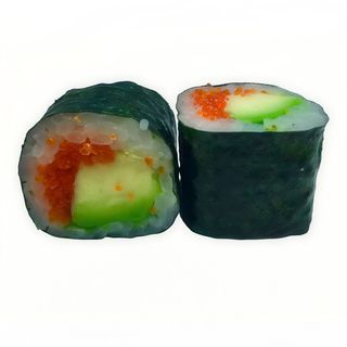 Maki tobiko con aguacate (8 piezas)