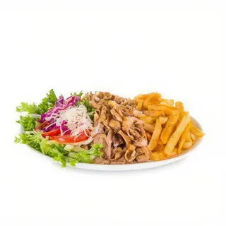 Plato Kebab pollo ó ternera y bebida
