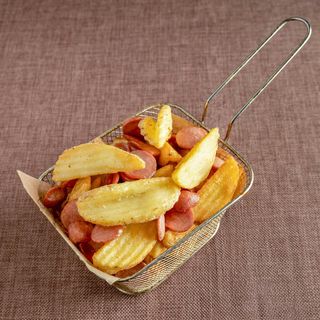 Patatine crispers e wurstel