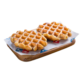 Gofry belgijskie z cukrem pudrem