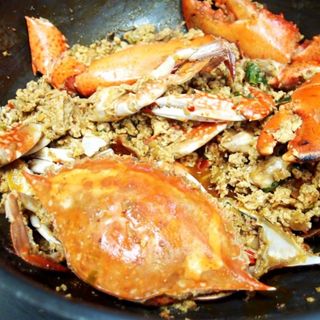 Cangrejo Chino Con Jengibre Y Cebolleta