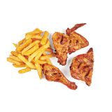 Chicken Muchomo with Chips