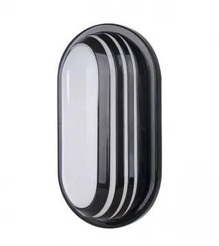 (205186) Lampa LED brodska 20W IP65 oval crna  270x145mm OS-FC004
