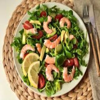 Ensalada de gambas