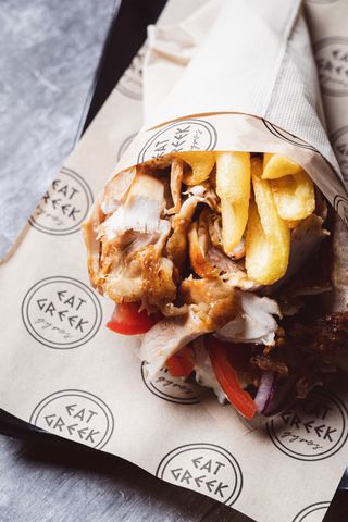 Pita Nuevo De Gyro De Cerdo