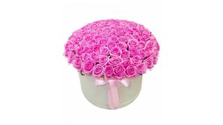 Лазурь 101 роза в коробке