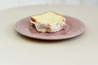 Cake de limón porción