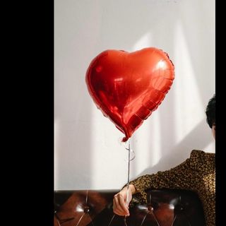 Globo corazón de helio