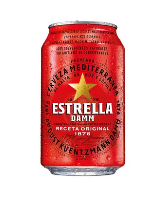 Estrella Damm Cerveza Lata 33cl