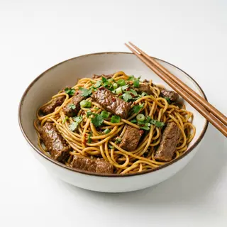 Fideos Con Ternera