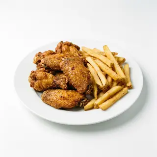 Alitas de pollo con patatas