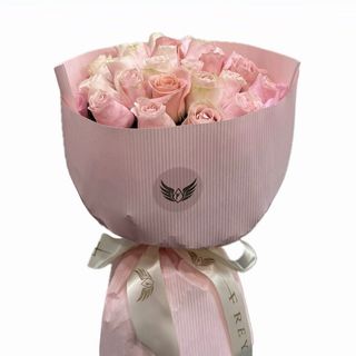 Buchet 25 trandafiri Pink Mondial