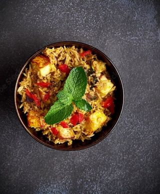 Paneer biryani