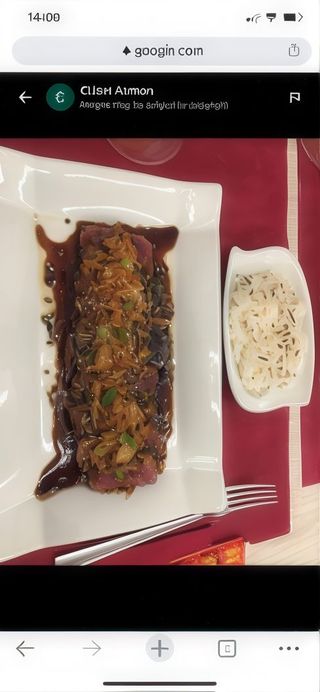Salmón Al Teriyaki Con Arroz Japonés (4 Uds.)