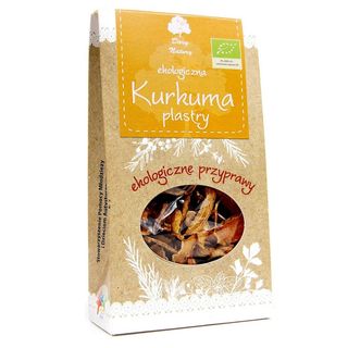 KURKUMA PLASTRY SUSZONE BIO 30 g - DARY NATURY