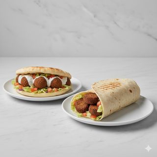 Durum falafel o pita falafel