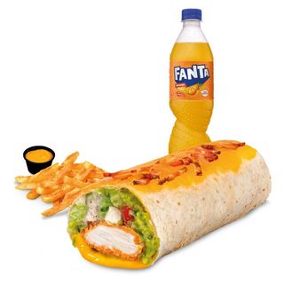 Menú Burrito Deluxe Cheese + Bacon