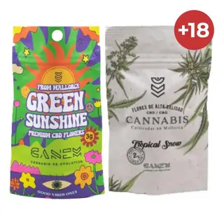 Green Sunshine 3gr + Tropical Snow 2gr CBD/CBG
