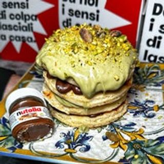 Pancakes pistacchio e Nutella 