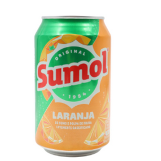 Sumol de laranja de lata