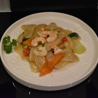 Gnocchi di riso con gamberi e verdure/193