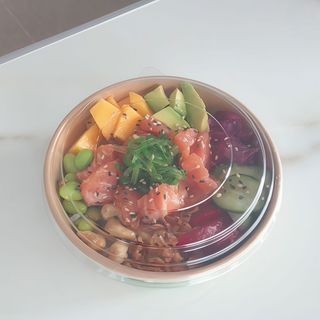 Edamame Poke Salmão