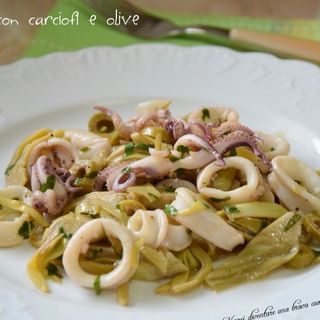 Calamari e carciofi