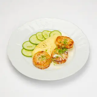 Куриные котлеты с пюре