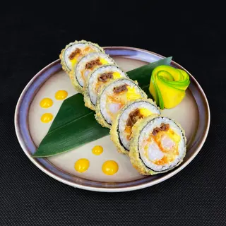 T2 Futomaki krewetki w tempurze, zapieczone w całości w panko 6szt