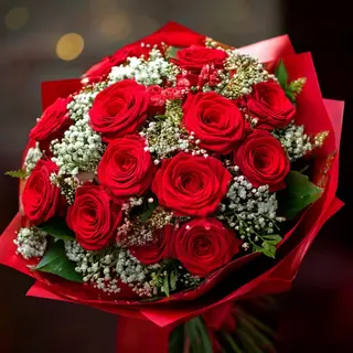 Bouquet di Rose Rosse ( amore e passione )