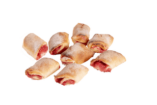 Рулетики з малиновим соусом