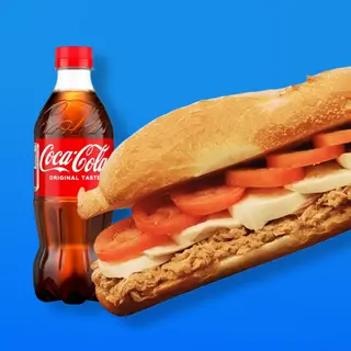 Panino tonno, mozarella e pomodori freschi + Bibita in bott