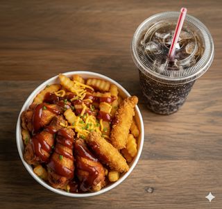 Pollo e tenders - menù