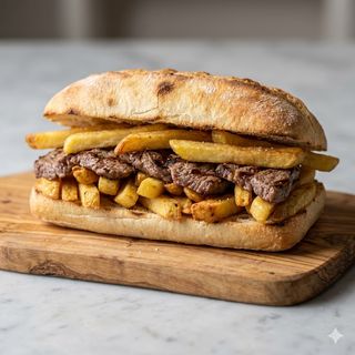 Carne di cavallo, patatine