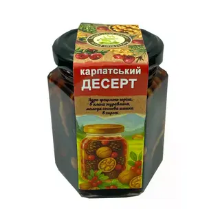 Карпатський десерт з грецьким горіхом та журавлиною (200мл)