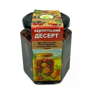 Карпатський десерт з грецьким горіхом та журавлиною (200мл)