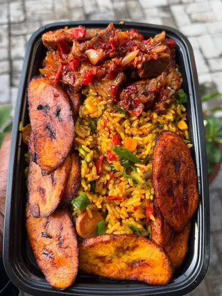 Fried Rice  with  Protein & Coca Cola