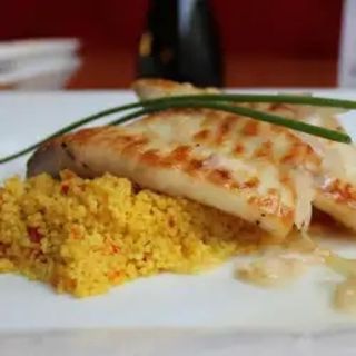 Halibut z Krewetkami