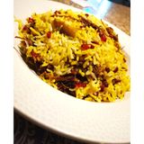 Zereshk polo with lamb